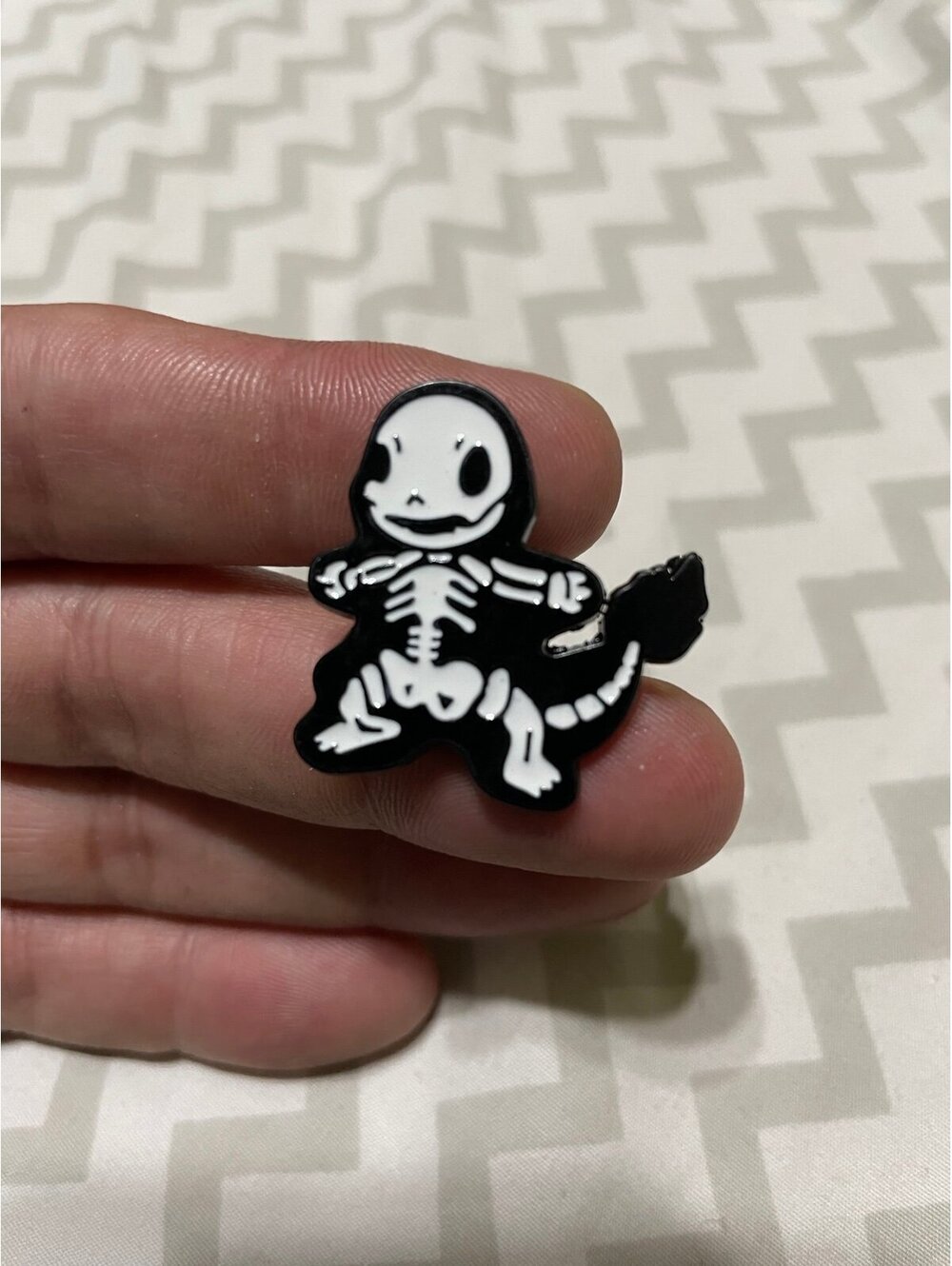 Charmander Skeletor Enamel Pin Funny Cute Pokemon